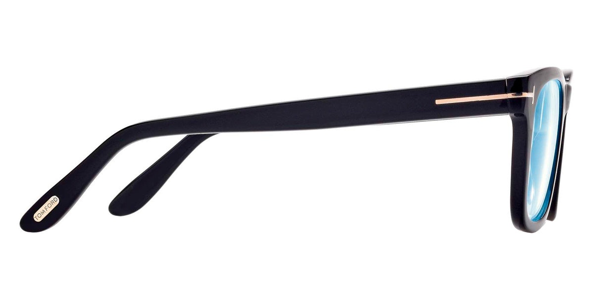 Tom Ford® FT5820-B FT5820-B 001 50 - 001 - Shiny Black, t" Logo / Blue Block Lenses" Eyeglasses