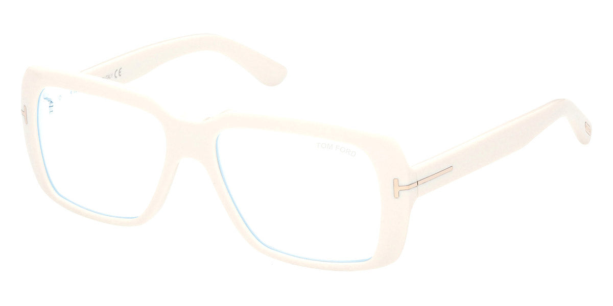 Tom Ford® FT5822-B FT5822-B 025 54 - Shiny Ivory/T Logo Eyeglasses