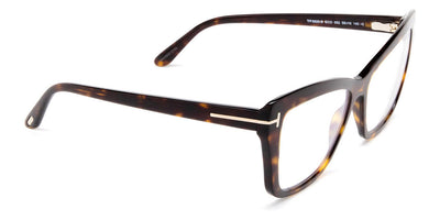 Tom Ford® FT5826-B FT5826-B 052 55 - 052 - Dark Havana, t" Logo / Blue Block Lenses" Eyeglasses