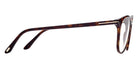 Tom Ford® FT5832-B FT5832-B 052 50 - 052 - Shiny Dark Havana, t" Logo / Blue Block Lenses" Eyeglasses