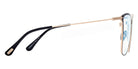 Tom Ford® FT5839-B FT5839-B 001 56 - 001 - Shiny Black, t" Logo / Blue Block Lenses" Eyeglasses