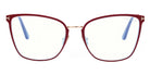 Tom Ford® FT5839-B FT5839-B 075 56 - 075 - Shiny Fuchsia, t" Logo / Blue Block Lenses" Eyeglasses