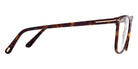 Tom Ford® FT5842-B FT5842-B 052 54 - 052 - Shiny Dark Havana, t" Logo / Blue Block Lenses" Eyeglasses