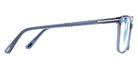 Tom Ford® FT5842-B FT5842-B 090 56 - 090 - Shiny Blue, t" Logo / Blue Block Lenses" Eyeglasses