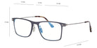 Tom Ford® FT5865-B FT5865-B 013 55 - 013 - Matte Dark Ruthenium, Light Ruthenium, t" Logo / Blue Block Lenses" Eyeglasses