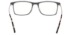 Tom Ford® FT5865-B FT5865-B 020 55 - 020 - Matte Stone Grey, Shiny Light Ruthenium, t" Logo / Blue Block Lenses" Eyeglasses