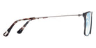 Tom Ford® FT5865-B FT5865-B 020 55 - 020 - Matte Stone Grey, Shiny Light Ruthenium, t" Logo / Blue Block Lenses" Eyeglasses