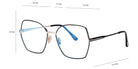 Tom Ford® FT5876-B FT5876-B 032 56 - 032 - Shiny Pale Gold And Black Enamel, Black, t" Logo / Blue Block Lenses" Eyeglasses