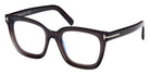 Tom Ford® FT5880-B FT5880-B 020 51 - 020 - Shiny Transparent Grey, t" Logo / Blue Block Lenses" Eyeglasses