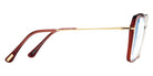 Tom Ford® FT5882-B FT5882-B 044 55 - 044 - Shiny Transp Orange & Crystal, Deep Gold, t" Logo / Blue Block Lenses" Eyeglasses