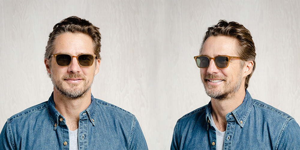 SALT.® FULLER SAL FULLER 002 50 - Wood Grain/Polarized Glass G15 Lens Sunglasses