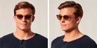 SALT.® GARLAND SAL GARLAND 003 51 - Whiskey/Glass Amber Half Flash Lens Sunglasses