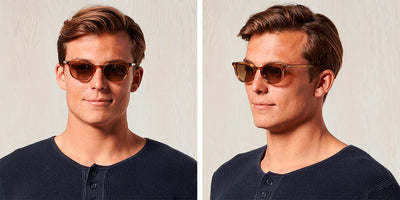 SALT.® GARLAND SAL GARLAND 003 51 - Whiskey/Glass Amber Half Flash Lens Sunglasses