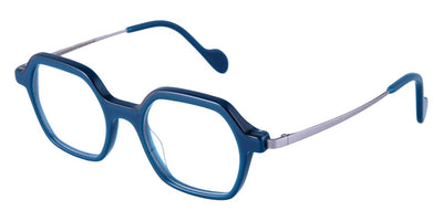 NaoNed® Gilheg NAO Gilheg 44001 47 - Mediterranean Blue and Grey Eyebrow / Matte Light Grey Eyeglasses