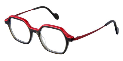 NaoNed® Gilheg NAO Gilheg 46004 47 - Transparent Brown and Red Eyeborw / Matte Dark Red Eyeglasses