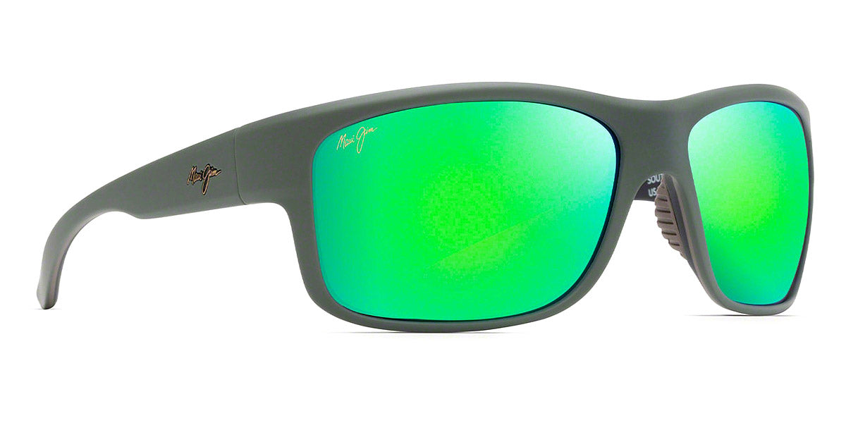 Maui Jim® Southern Cross MAU Southern Cross GM815-54CM 63 - Soft Matte Khaki with Brown and Black/MAUIGreen® Sunglasses