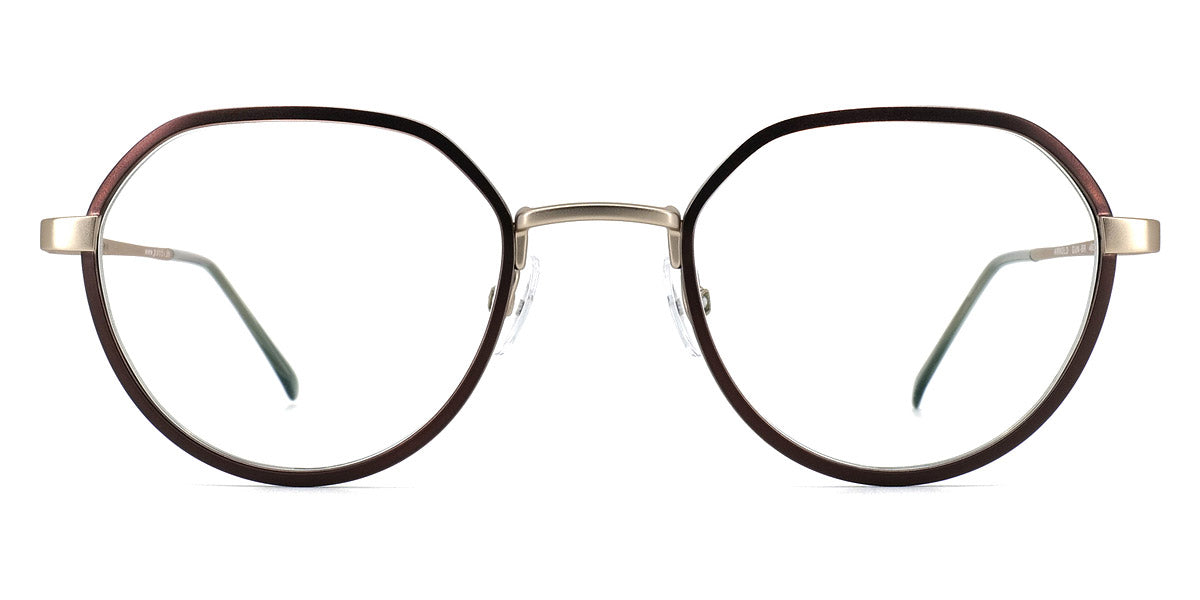Götti® Arnold GOT OP Arnold GUN-BR 49 - Gunmetal/Brown Matte Eyeglasses