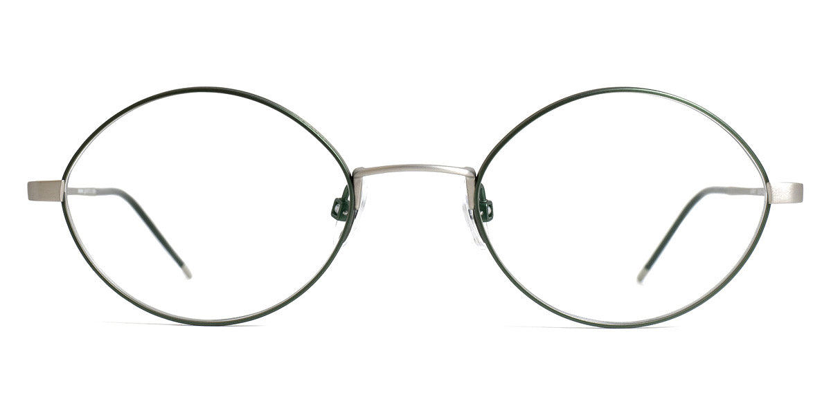 Götti® Arny GOT OP Arny SLB-GR 49 - Silver Brushed/Green Eyeglasses