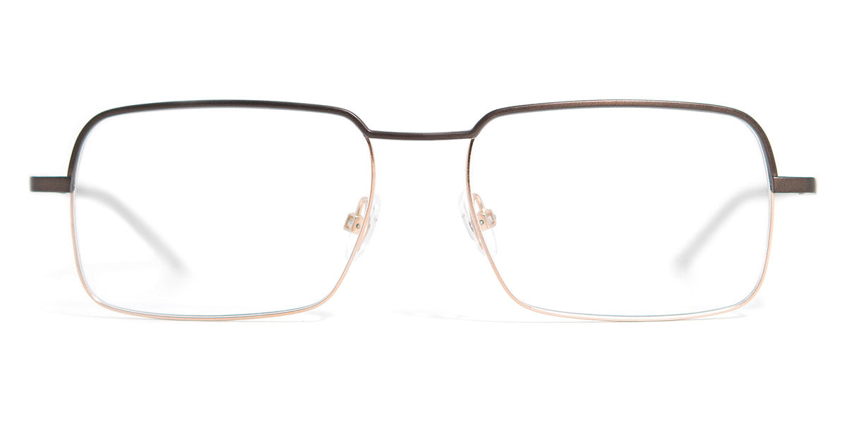 Götti® Gibb GOT OP Gibb GLB-BR 54 - Gold Brushed/Brown Eyeglasses