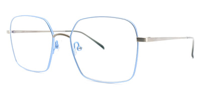 Götti® Greco SLS-BB 54 GOT Greco SLS-BB 54 - Silver Satin/Bright Blue Eyeglasses
