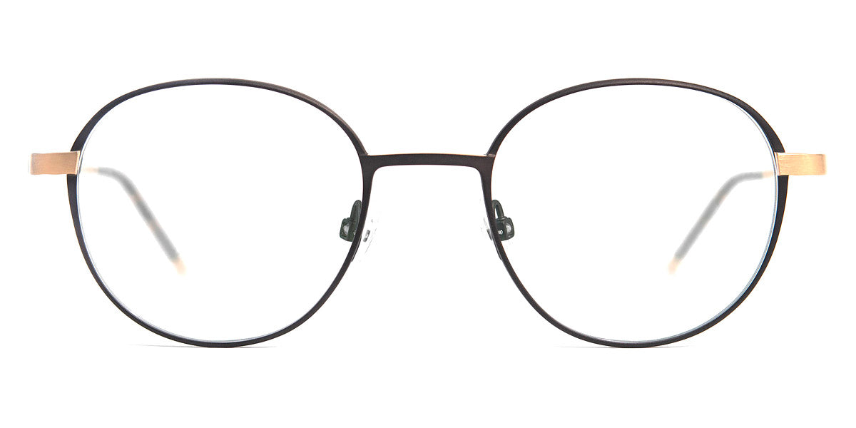 Götti® Leano GOT OP Leano GB-BR 47 - Gold Brushed/Brown Eyeglasses