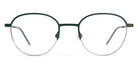 Götti® Quinto GOT OP Quinto SLB-GR 49 - Silver Brushed/Green Eyeglasses