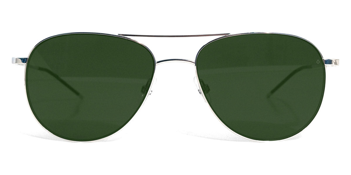 Götti® Damien-S GOT SU Damien-S SLS 53 - Silver Shiny / Green curve 2 Sunglasses
