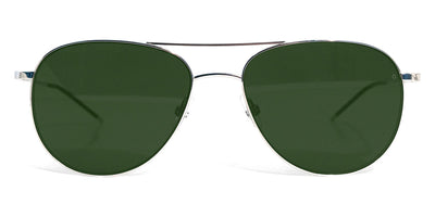 Götti® Damien-S GOT SU Damien-S SLS 53 - Silver Shiny / Green curve 2 Sunglasses