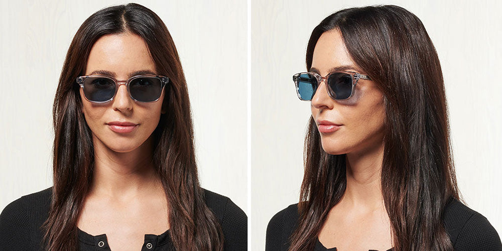 SALT.® GRAYS SAL GRAYS 001 52 - Smoke Grey/Polarized Glass Denim Lens Sunglasses