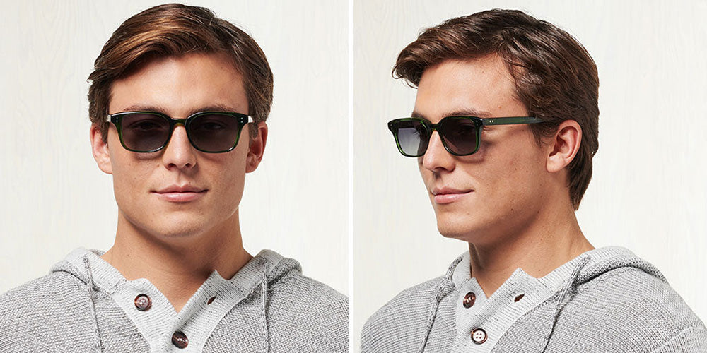 SALT.® GRAYS SAL GRAYS 004 52 - Evergreen/Polarized CR39 Grey Gradient Lens Sunglasses