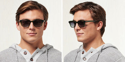 SALT.® GRAYS SAL GRAYS 004 52 - Evergreen/Polarized CR39 Grey Gradient Lens Sunglasses