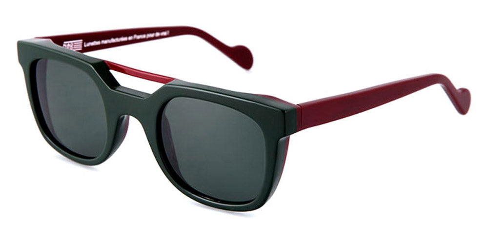 NaoNed® Greunvaen NAO Greunvaen AB3 50 - Army Green and Burgundy / Opaque Burgundy Sunglasses