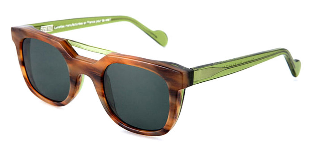 NaoNed® Greunvaen NAO Greunvaen CV1 50 - Horn and Green / Cristal Green Sunglasses