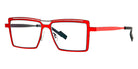 Theo® Groove TH GROOVE 106 52 - Black/Red Eyeglasses