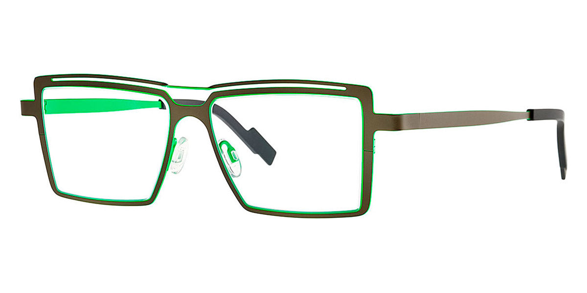 Theo® Groove TH GROOVE 373 52 - Gray / Green Eyeglasses