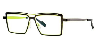 Theo® Groove - Dark Brown / Yellow Eyeglasses
