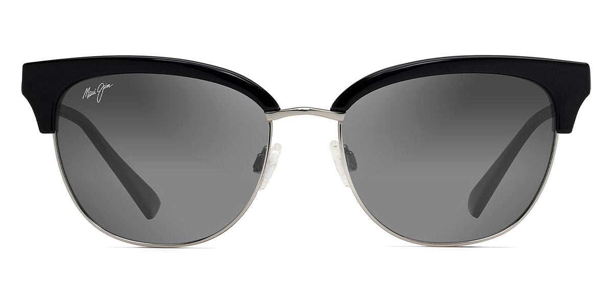 Maui Jim® Lokelani GS825-02 - Black with Silver / Neutral Grey Sunglasses