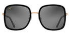 Maui Jim® Pua GS865-02 - Black with Gold / Neutral Grey Sunglasses