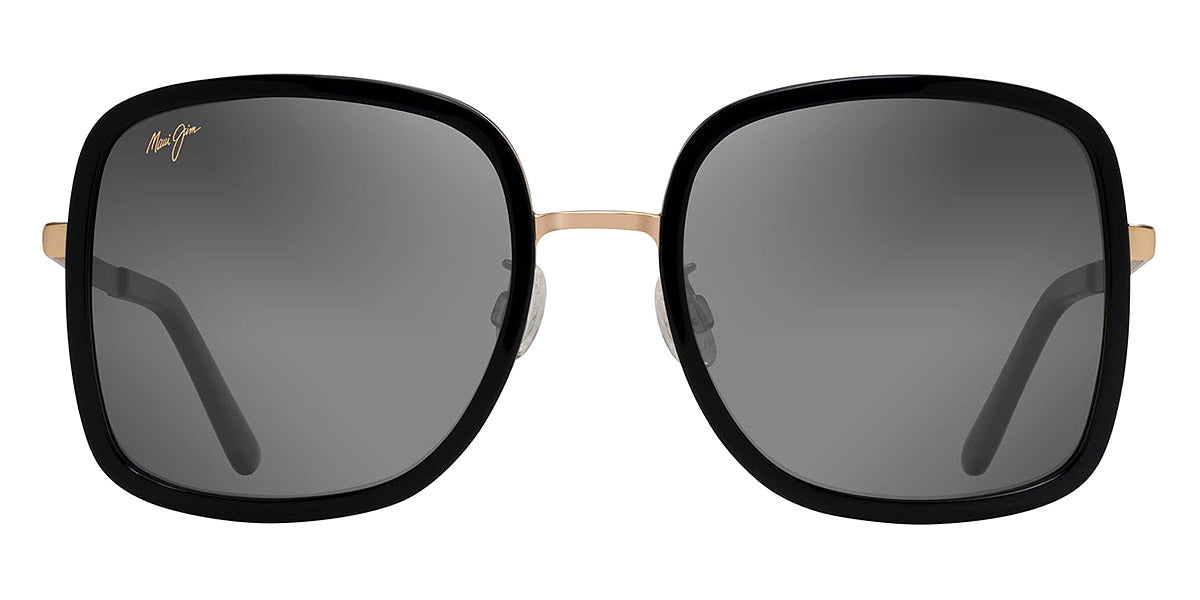 Maui Jim® Pua GS865-02 - Black with Gold / Neutral Grey Sunglasses