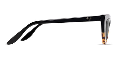 Maui Jim® Lychee MAU Lychee GS891-02 52 - Black with Tokyo Tortoise / Neutral Grey Sunglasses