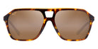Maui Jim® Wedges RM880 02A - Black Wood Grain Sunglasses