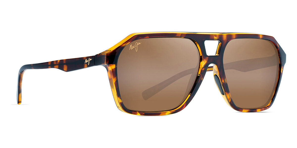Maui Jim® WEDGES H880 10 - Tortoise with Amber Interior Sunglasses