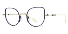 Anne & Valentin® HALONA - Blue/Gold Eyeglasses