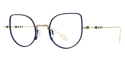 Anne & Valentin® HALONA - Blue/Gold Eyeglasses