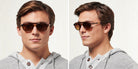 SALT.® HANCOCK SAL HANCOCK 002 52 - Antique Leaves/Polarized CR39 Brown Gradient Sunglasses