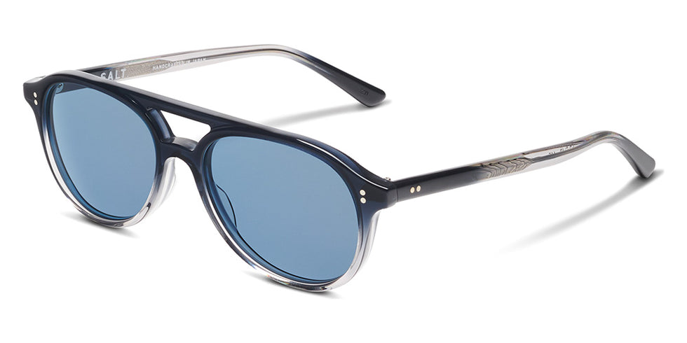 SALT.® HANCOCK SAL HANCOCK 004 52 - Coastal Fog/Polarized Glass Denim Lens Sunglasses