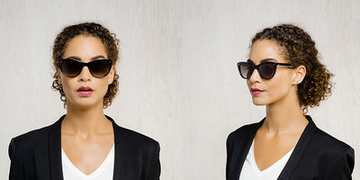 SALT.® HILLIER SAL HILLIER 002 55 - Black/Polarized CR39 Ashland Gradient Lens Sunglasses