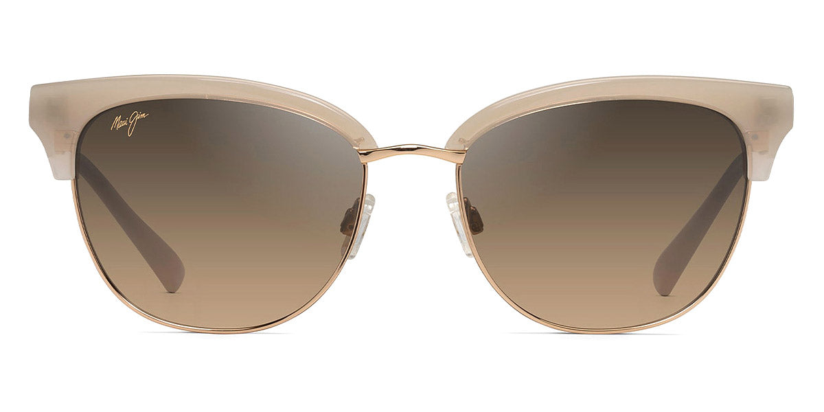 Maui Jim® Lokelani HS825 24S - Milky Almond with Gold Sunglasses