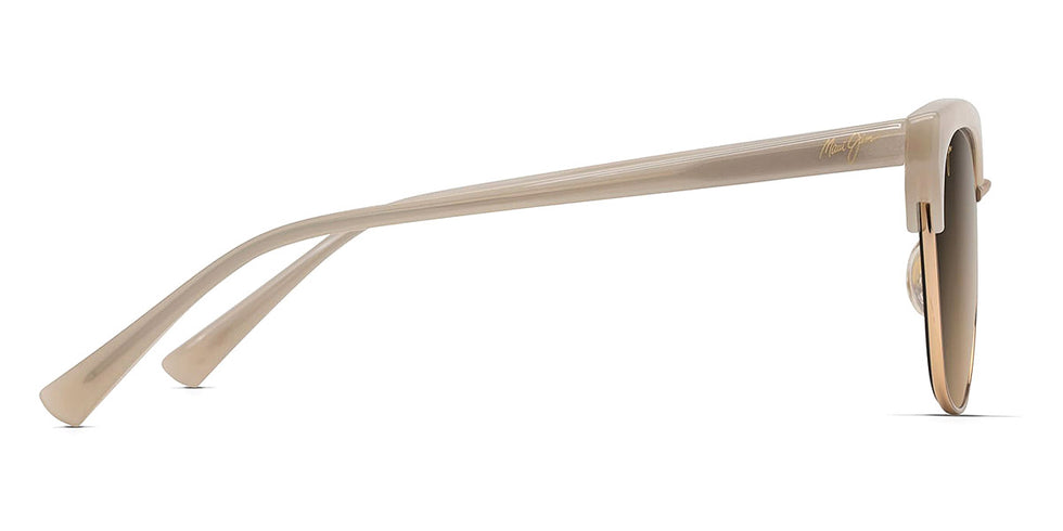 Maui Jim® LOKELANI HS825 24S - Milky Almond with Gold Sunglasses