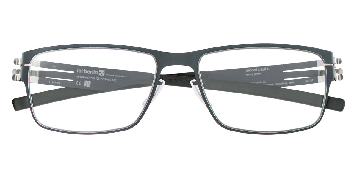 Ic! Berlin® Paul R Racing Green 55 Eyeglasses
